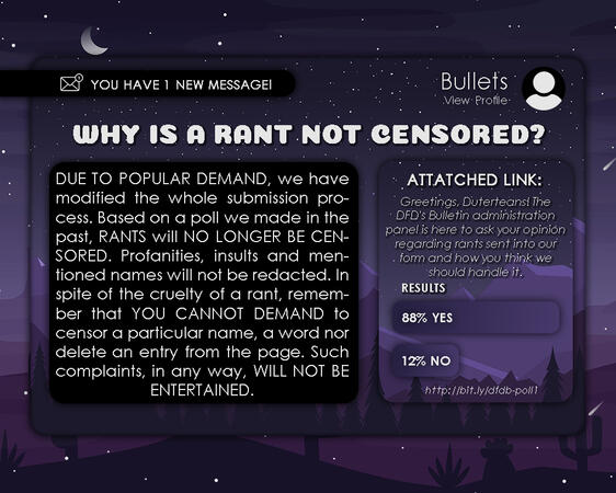 Why is a rant entry not censored?